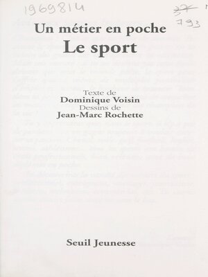 cover image of Le sport
